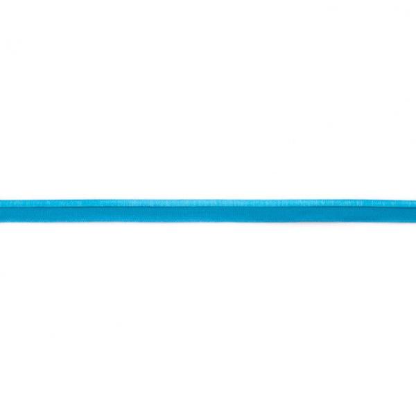 elastisches Glanz-Paspelband Aqua